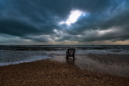 Sky sea cloud water Photo