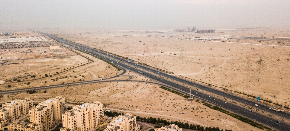 Aerial photography transport road thoroughfare