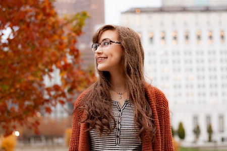 Hair eyewear street fashion orange Photo