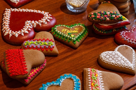 Food sweetness lebkuchen sprinkles Photo