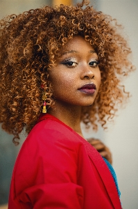 Hair hairstyle ringlet afro Photo