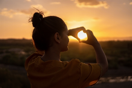 Photo Ciel eau rétro-éclairage
 lumière du soleil