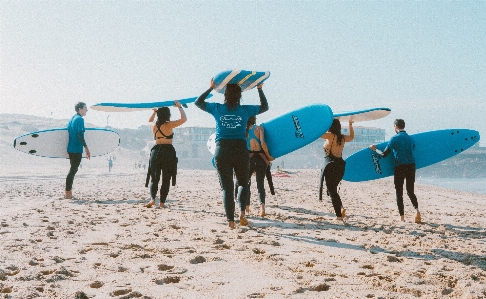 People on beach sand fun Photo