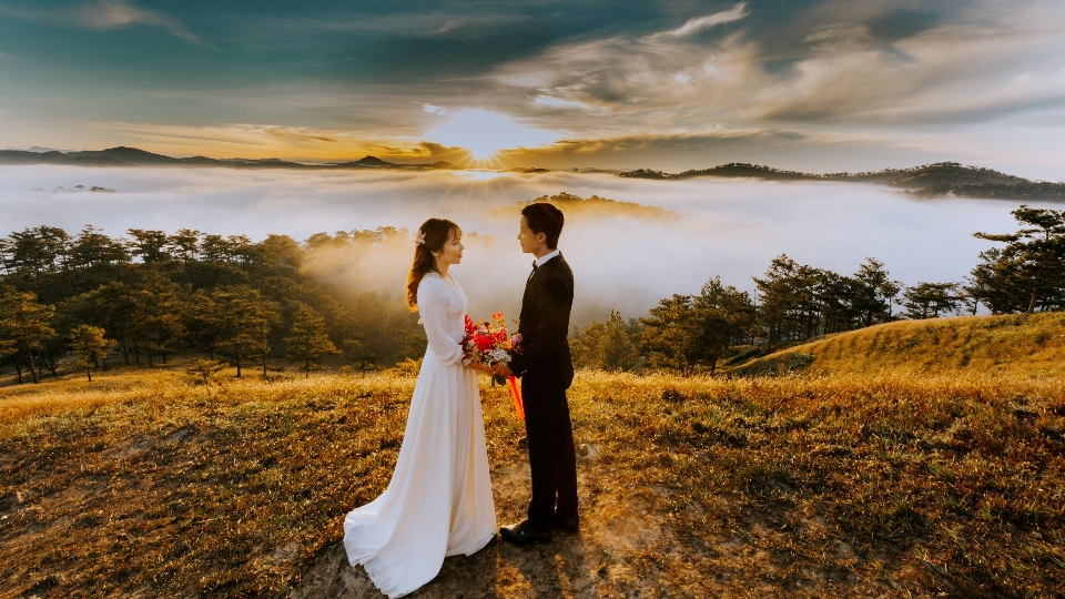 People in nature photograph sky bride