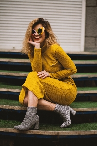 Eyewear yellow sunglasses footwear Photo