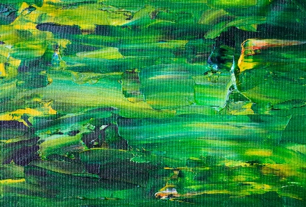 Green painting water acrylic paint Photo