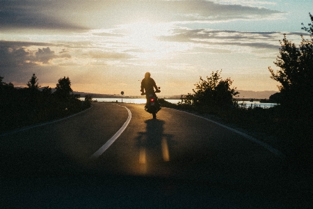 Foto Céu estrada manhã nuvem