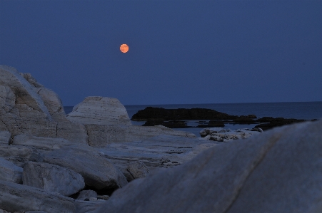 Moon sky blue full Photo