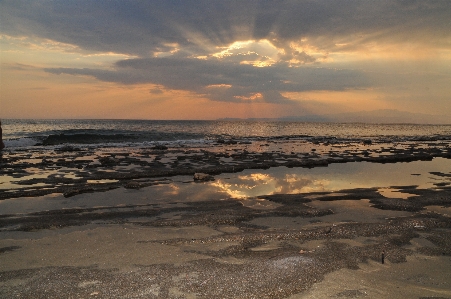 Photo Coucher de soleil ciel mer horizon