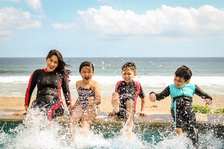 Foto Acqua persone divertimento onda