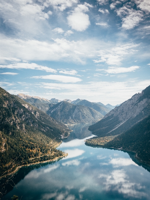 Sky mountainous landforms mountain highland