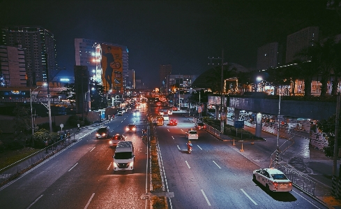 Gece kentsel alan
 metropol alanı
 şehir Fotoğraf