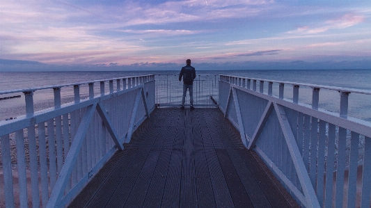 Pier sky sea horizon Photo