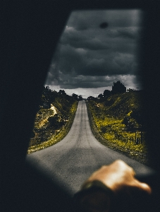 Foto Céu estrada amarelo nuvem