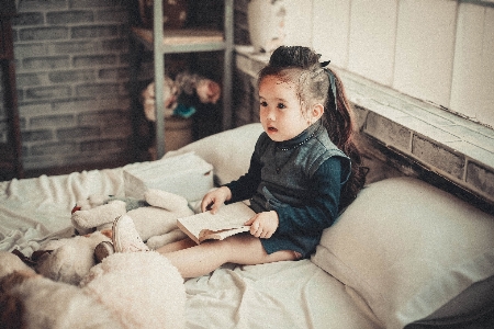 Photograph snapshot child sitting Photo