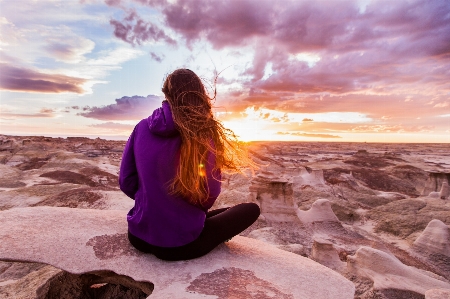 People in nature sky sitting beauty Photo