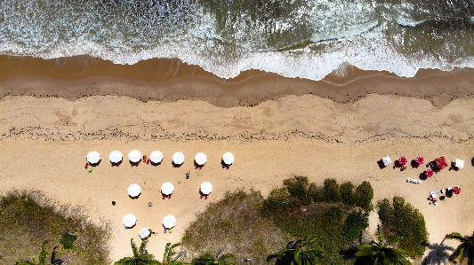 Foto Lanskap pasir pariwisata