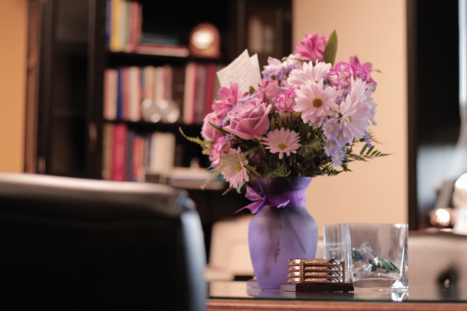 Flower pink arranging bouquet