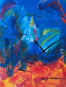 Blau malen modern art
 acrylfarbe
 Foto