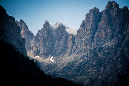 Mountainous landforms mountain range sky Photo