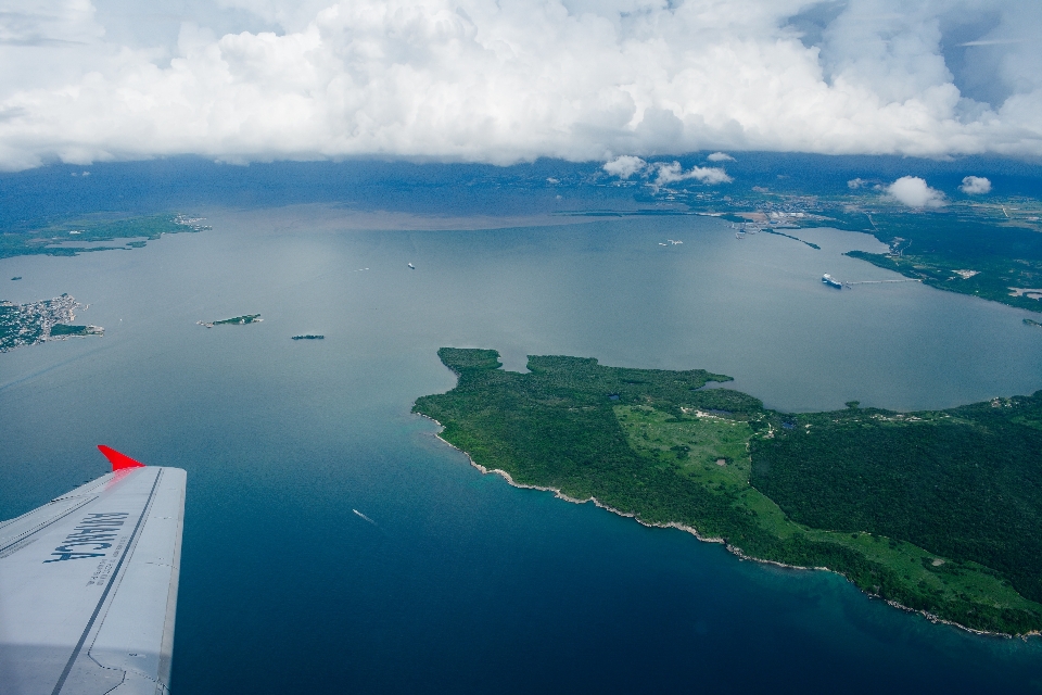 Aerial photography water resources sky