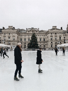 Ice skating recreation rink Photo