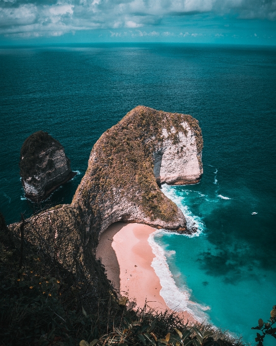 Blau meer rock wasser