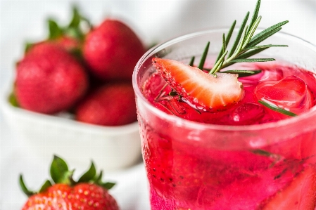 Food natural foods strawberries drink Photo