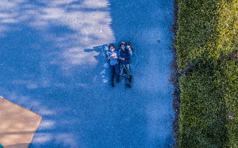 Foto Azul agua reflexión cielo