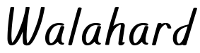 Walahard Font