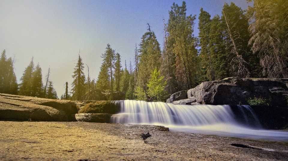 Body of water nature resources waterfall