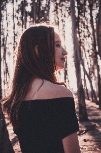 Foto Rambut pohon bahu kecantikan