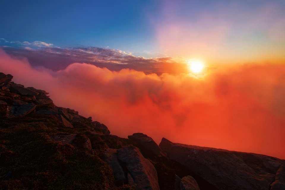 Ciel nature lever du soleil nuage