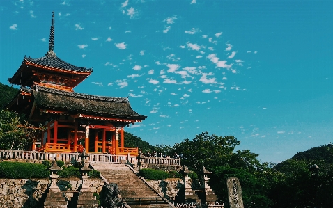 Chinese architecture japanese sky temple Photo