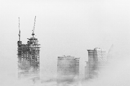 Atmospheric phenomenon water skyscraper reflection Photo