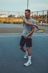 Sports tennis racket court Photo