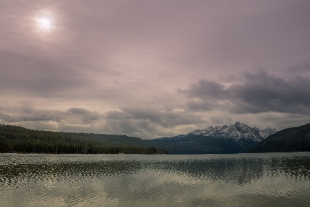 Nature sky body of water highland Photo