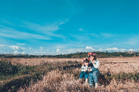 People in nature sky photograph cloud Photo