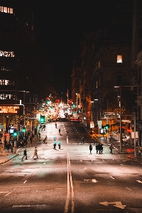 Night urban area street sky Photo