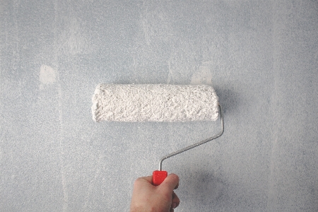 Paint roller wall plaster joint compound Photo