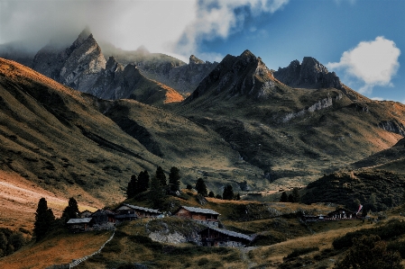 Mountainous landforms mountain nature range Photo