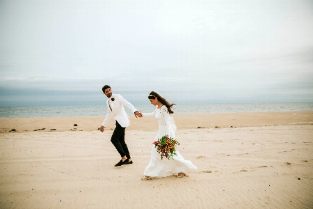 People in nature photograph wedding bride Photo