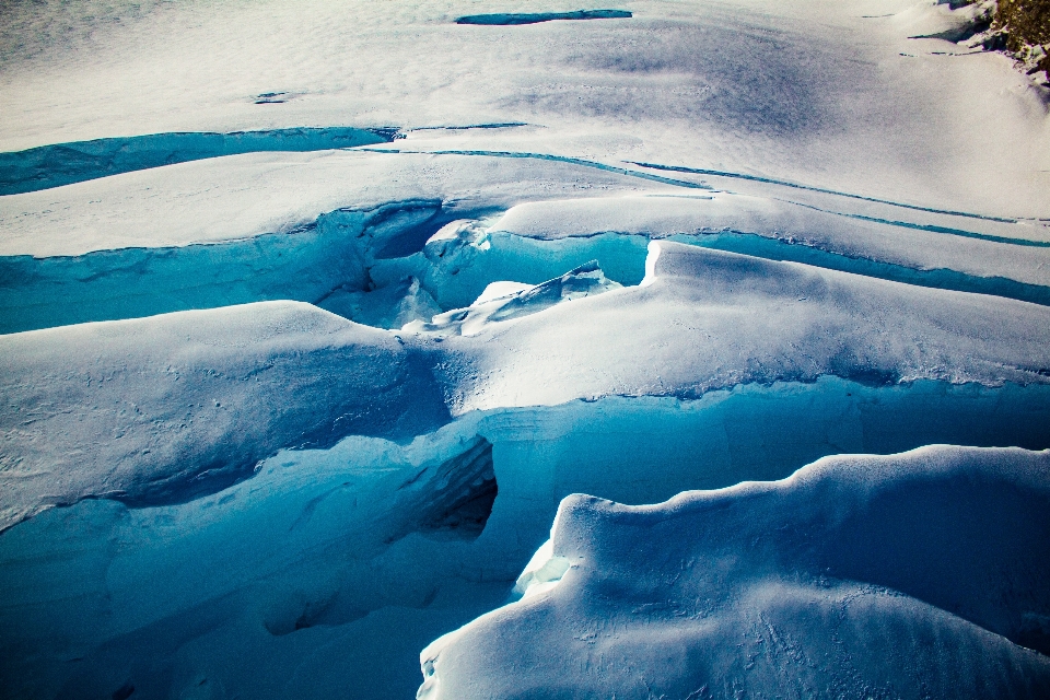 Glacial landform polar ice cap glacier