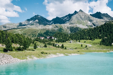 Mountainous landforms mountain natural landscape nature Photo