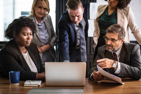 White collar worker job conversation business Photo