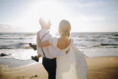 People in nature photograph wedding dress sky Photo