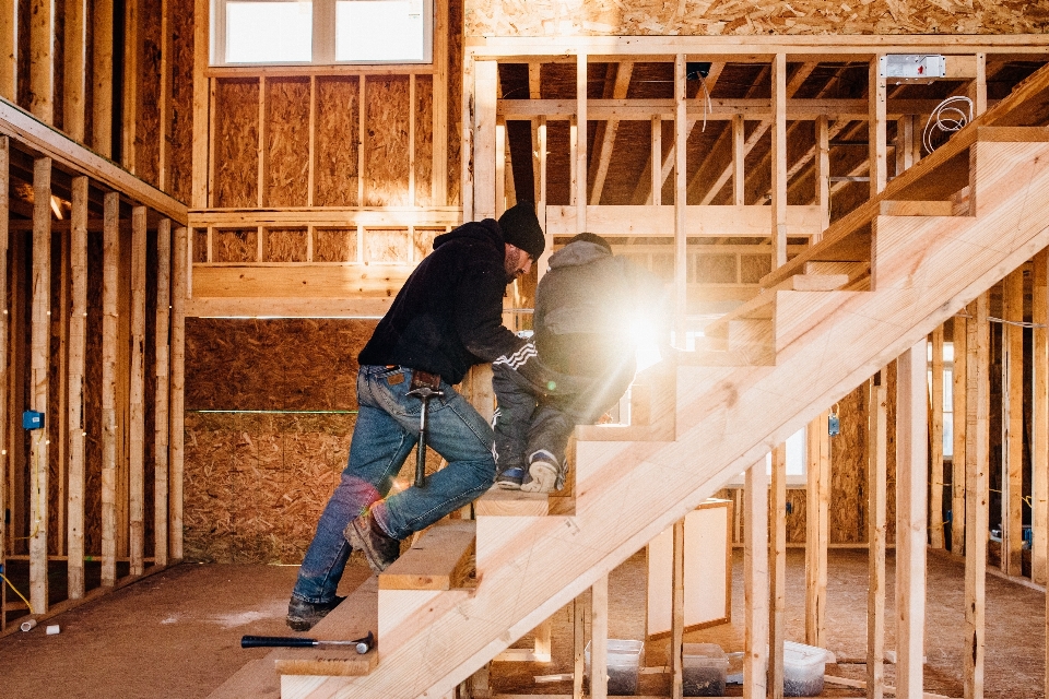 Stairs handrail wood hardwood