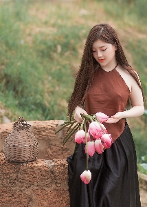 Photograph beauty dress pink Photo