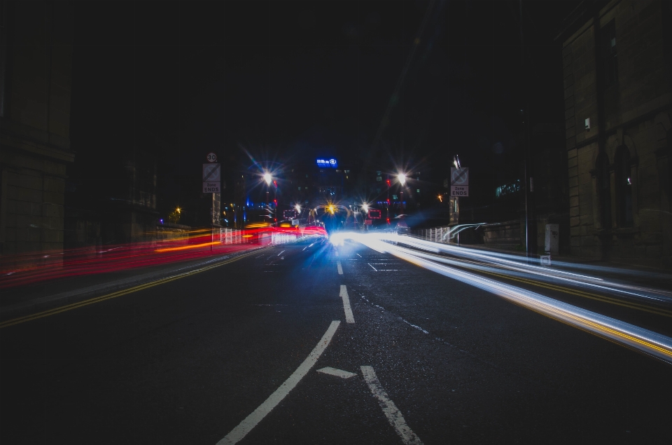 Straße nacht fahrbahn
 licht