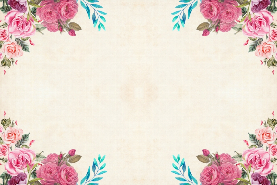 Flower floral background border